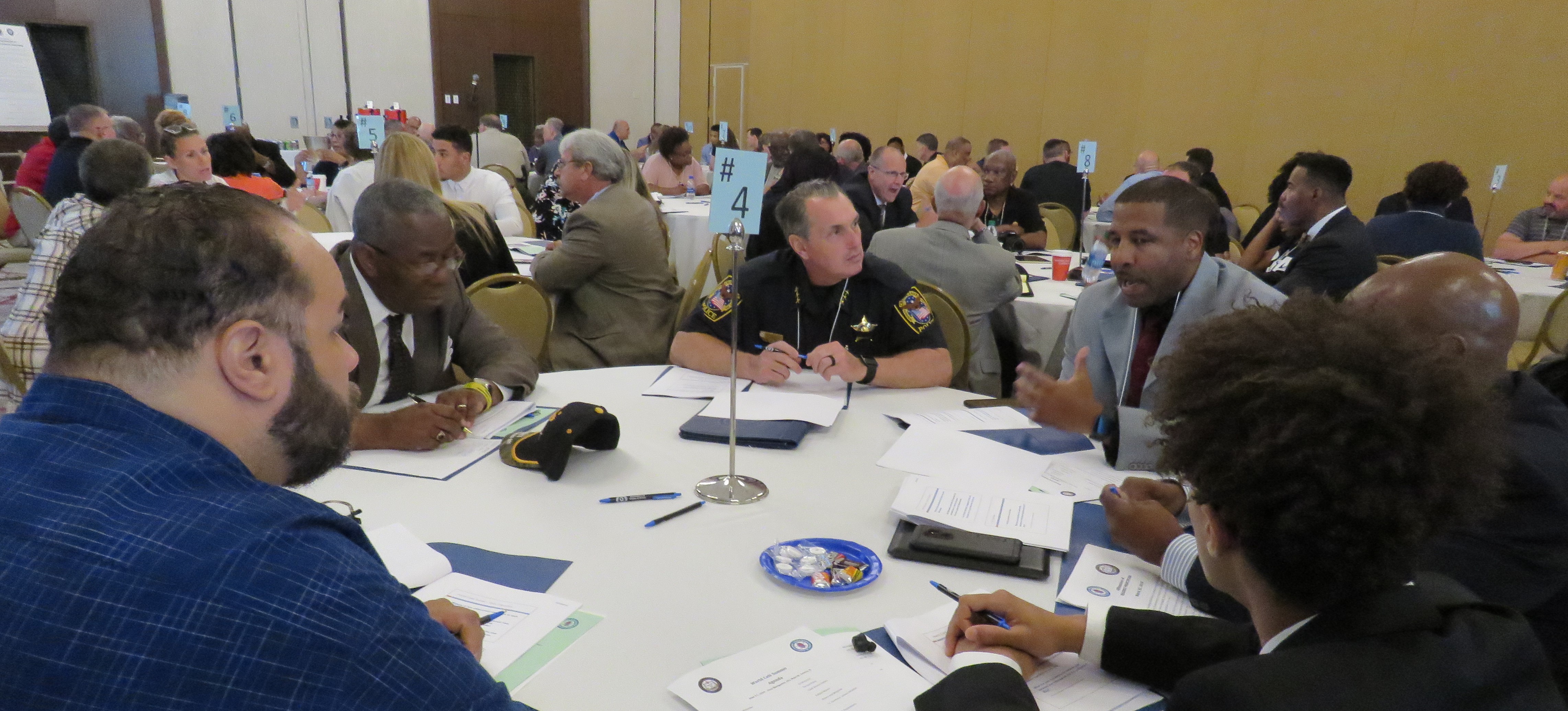 Chief Jim Black at the World Cafe Summit in Peoria on June 27, 2017
